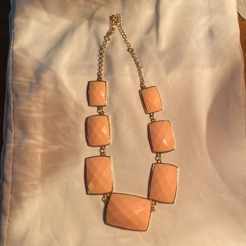 dressy necklace  3 for $10  gold peach  20”